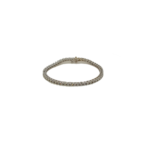 Diamond Tennis Bracelet 3.55CT 55 Diamonds (2.5mm) 14K White Gold