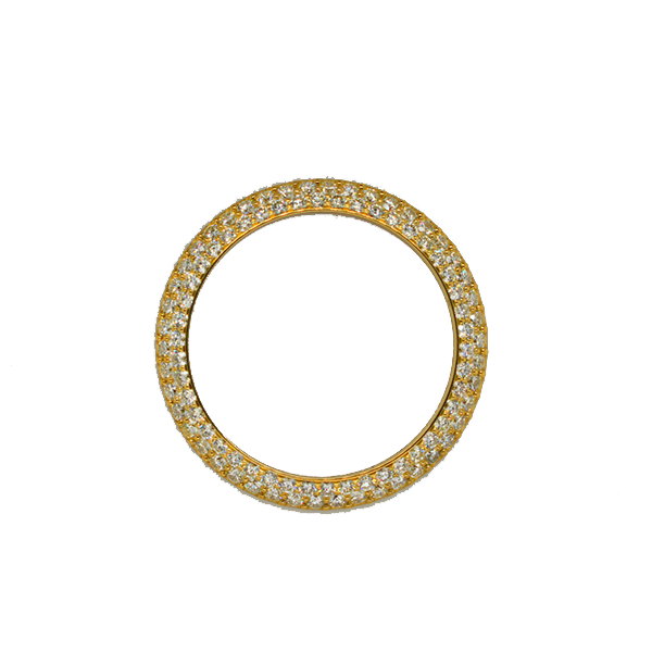 10K Yellow Gold 36MM 4.14CT Dome